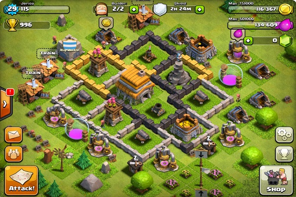 game Clash of clans lậu